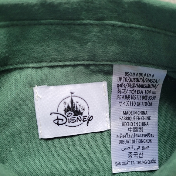 Embroidered Mickey Mouse Icon Holiday Long Sleeve Button Front Shirt for Boys 4 - Picture 6 of 13